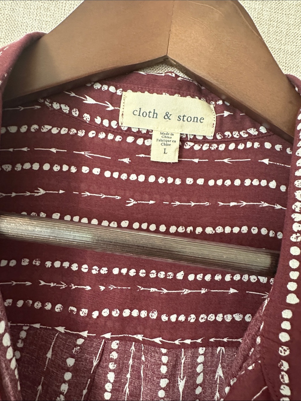 Like New Cloth and Stone Dress Shirt Size Large - Picture 2 of 5